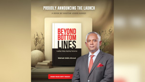 বইমেলায় মাহতাব উদ্দিনের নতুন বই ‘বিয়ন্ড বটম লাইন্স’