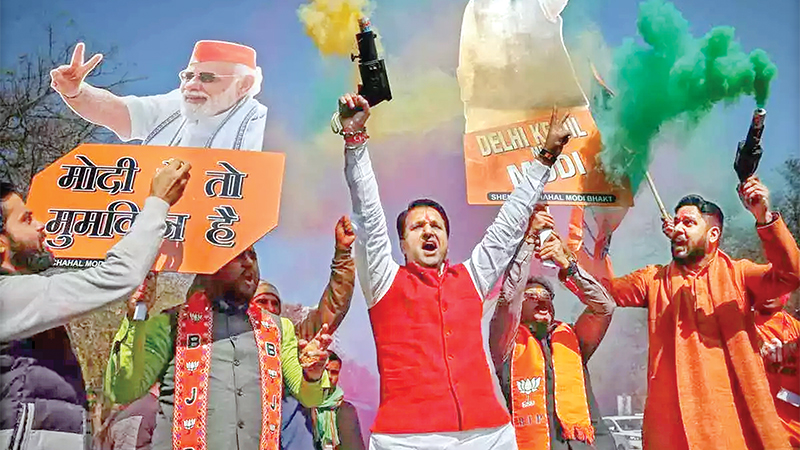 দিল্লিতে বিজেপির বড় জয় দিল্লিতে বিজেপির বড় জয়