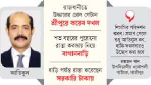 খাল দখল করে বাগানবিলাস