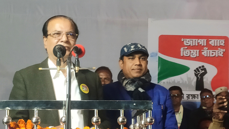 ভারত তিস্তায় বাঁধ দিয়ে পানিবঞ্চিত করেছে: দুলু ভারত তিস্তায় বাঁধ দিয়ে পানিবঞ্চিত করেছে: দুলু