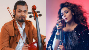 ‘আঘাত’ গাইলেন আরফিন রুমি, সঙ্গী হলেন ‘চাঁদ মামা’র দোলা