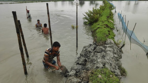 বাগেরহাটে টানা বৃষ্টিতে পানিবন্দি সহস্রাধিক পরিবার