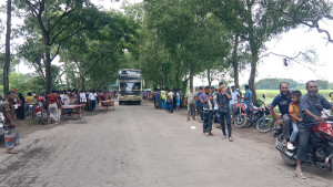 মাগুরায় বাসের ধাক্কায় ভ্যানচালকসহ নিহত ২