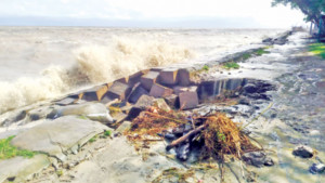 সরে গেছে মেঘনা তীর রক্ষা বাঁধের ব্লক