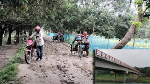 ৫০০ মিটার সড়কের জন্য ১০  কোটি টাকার সেতু অকেজো