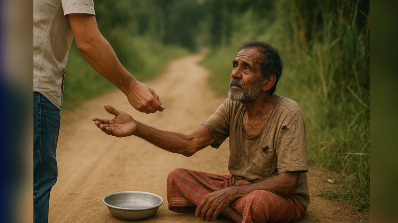ভিক্ষা করায় বাবাকে হত্যা করল ছেলে ভিক্ষা করায় বাবাকে হত্যা করল ছেলে