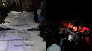 ফুলপুরে বাস-মাহিন্দ্রার সংঘর্ষে নিহত বেড়ে ৭