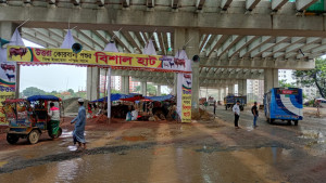 নির্ধারিত স্থান রেখে মহাসড়ক ঘেঁষে পশুর হাট, ভোগান্তি