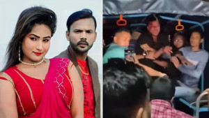 প্রেমিকের সঙ্গে রিয়ামনিকে পুলিশে দিল এলাকাবাসী, আদালতে প্রেরণ