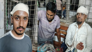 মাধবপুরে দু’পক্ষের সংঘর্ষে ওসিসহ আহত ৬০