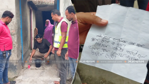 আ.লীগ নেতার বাড়ির সামনে বোমা সদৃশ বস্তু, চিরকুটে লেখা ‘তোর ছেলে বাহির হলে উড়িয়ে দেবো’