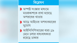 সংশোধিত সাইবার অধ্যাদেশও  আন্তর্জাতিক মানের হয়নি