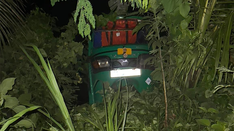 শিয়ালের সঙ্গে ধাক্কায় সিএনজিচালিত অটোরিকশা উল্টে স্ত্রীর মৃত্যু, আহত স্বামী শিয়ালের সঙ্গে ধাক্কায় সিএনজিচালিত অটোরিকশা উল্টে স্ত্রীর মৃত্যু, আহত স্বামী