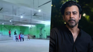 ‘দাগী’ দেখতে অস্থায়ী হল তৈরি করছেন নিশো ভক্তরা
