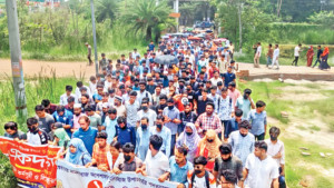 শিক্ষার্থীদের আন্দোলনে একাত্মতা শিক্ষকদের