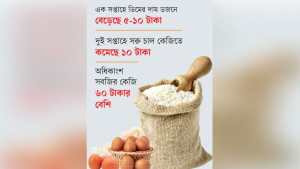 চালের দাম আরও কমেছে, ডিম-সবজির বাজার চড়া