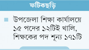 একজন সহকারী শিক্ষা কর্মকর্তা দেখেন ২২৯ প্রাথমিক বিদ্যালয়