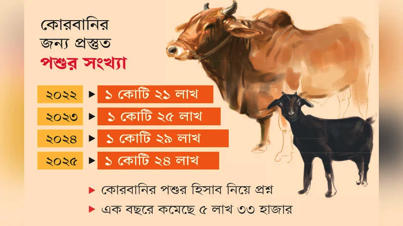 ১ বছরে এত গরু-ছাগল গেল কোথায় ১ বছরে এত গরু-ছাগল গেল কোথায়