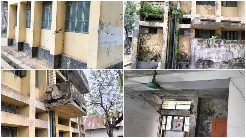 জরাজীর্ণ ভবনে জীবনের ঝুঁকি নিয়ে চলছে প্রাণিসম্পদ দপ্তরের কার্যক্রম জরাজীর্ণ ভবনে জীবনের ঝুঁকি নিয়ে চলছে প্রাণিসম্পদ দপ্তরের কার্যক্রম