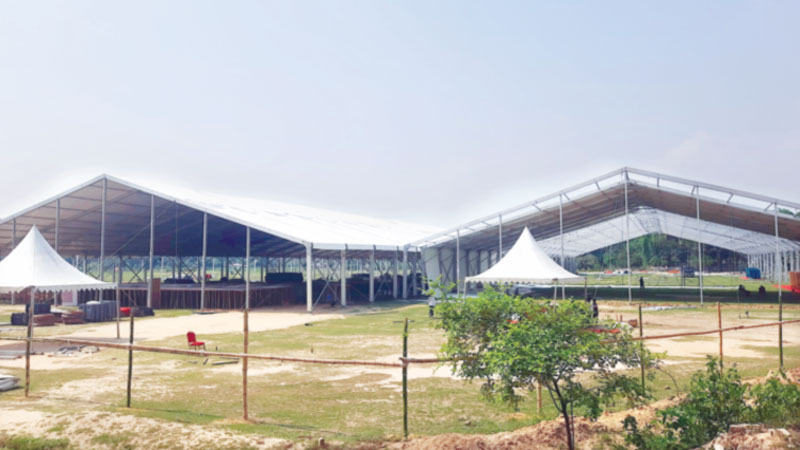 ১৪ কোটি টাকার আয়োজনে তিন কোটি টাকার প্যান্ডেল ১৪ কোটি টাকার আয়োজনে তিন কোটি টাকার প্যান্ডেল