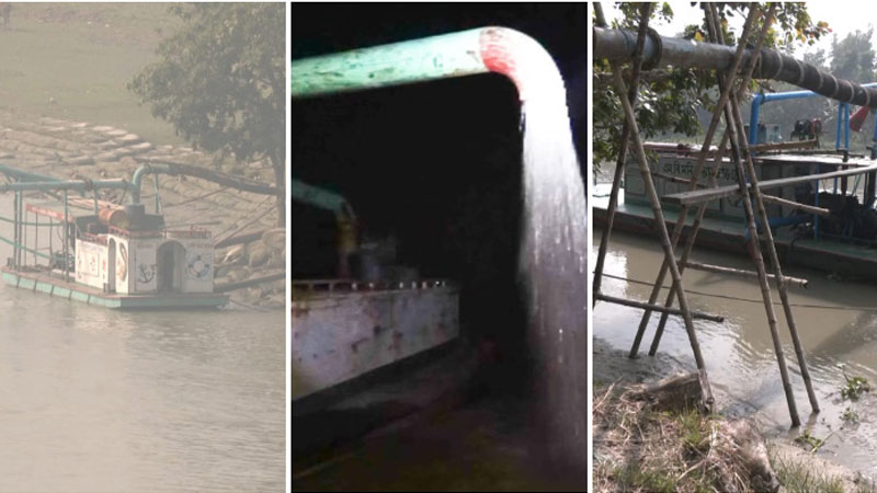 ইজারার ১৬ কোটি টাকা তুলতে শতাধিক ড্রেজার ইজারার ১৬ কোটি টাকা তুলতে শতাধিক ড্রেজার