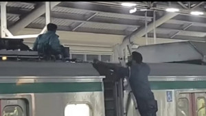 হঠাৎ মেট্রোরেলের ছাদে দুই ব্যক্তি, ট্রেন চলাচল বন্ধ 