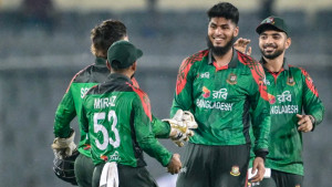 র‍্যাঙ্কিংয়ে বড় লাফ রিশাদের, মিরাজ- নাসুমের উন্নতি