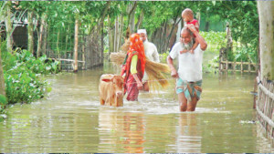 উত্তরের চার জেলার বহু মানুষ পানিবন্দি