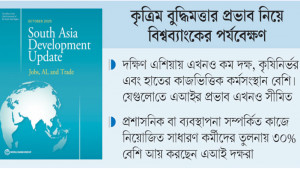 দক্ষিণ এশিয়ার শ্রমবাজারে  ঝুঁকি তুলনামূলক কম
