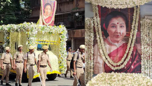 শ্রদ্ধা-ভালোবাসায় আশা ভোঁসলেকে শেষ বিদায়