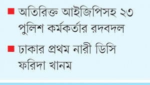 পুলিশের ১৩ কর্মকর্তাকে  বাধ্যতামূলক অবসর