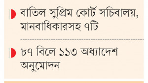 গণভোট, গুম, দুদকসহ  ১৩ অধ্যাদেশ অকার্যকর