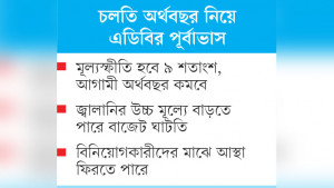 জিডিপি প্রবৃদ্ধি হবে ৪ শতাংশ  থাকবে উচ্চ মূল্যস্ফীতি