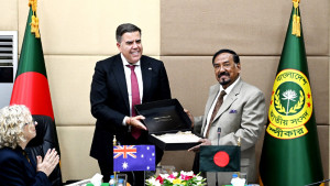 হাফিজ উদ্দিন আহমেদের সঙ্গে অস্ট্রেলিয়ার পার্লামেন্টের স্পিকারের সাক্ষাৎ