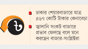 ডিএসইতে লেনদেন কমে  সাড়ে ৫ মাসের সর্বনিম্ন