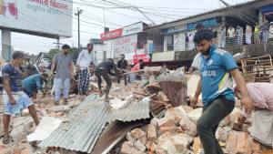 চাঁদপুর-কুমিল্লা মহাসড়কে ফের উচ্ছেদ অভিযান