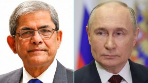 রাষ্ট্রপতি মির্জা ফখরুলকে অভিনন্দন জানালেন ভ্লাদিমির পুতিন