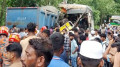 চাঁদপুরে বাস ও বালুবাহী ট্রাকের সংঘর্ষে নিহত ৩