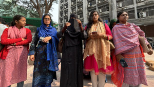 জবি শিক্ষার্থীদের প্রতিবাদ সমাবেশ