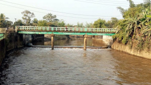 চিলাই নদীর রাবার ড্যাম ক্ষতিগ্রস্ত হুমকির মুখে বোরো ফসল