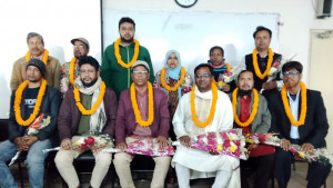 জাবিতে তৃতীয় শ্রেণি কর্মচারী সমিতির নবনির্বাচিত প্রতিনিধিদের সংবর্ধনা
