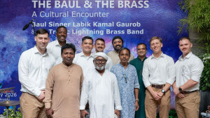 বাউল আর ব্রাসের সুরে দুই সংস্কৃতির মেলবন্ধন