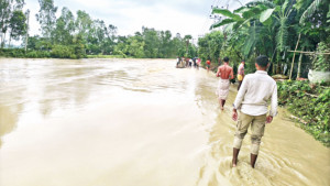 সিলেট ও ময়মনসিংহে বন্যার শঙ্কা ৩ নদীর পানি বিপৎসীমার ওপরে