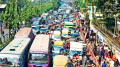 তীব্র যানজট, চরম ভোগান্তি