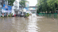ভারী বৃষ্টিতে জলমগ্ন ময়মনসিংহ নগরী