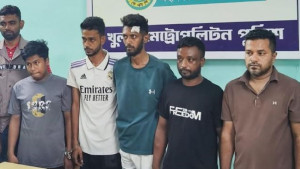অভিযানে ‘বি কোম্পানি’র পাঁচ সদস্য গ্রেপ্তার