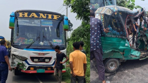 মেয়েকে স্কুলে রেখে ফেরার পথে বাসের ধাক্কায় প্রাণ গেল মায়ের
