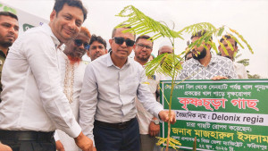 সালথায় খাল পুনঃখনন কাজ দেখে সন্তোষ প্রকাশ জেলা প্রশাসকের