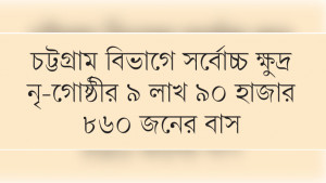 গেজেটভুক্ত ক্ষুদ্র নৃ-গোষ্ঠী ৫০ জনসংখ্যা সাড়ে ১৬ লাখ