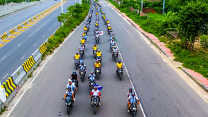 বিশ্ব মোটরসাইকেল দিবসে রাজধানীতে ইয়ামাহা রাইডার্স ক্লাবের বর্ণাঢ্য র‍্যালি